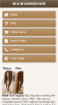 Mobile Screenshot of mmhorsehair.com